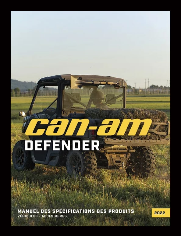 Can-Am Defender - Manuel de spécifications des produits 2022